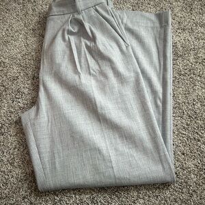 Grey Abercrombie Sloane Tailored Wide Leg Pants